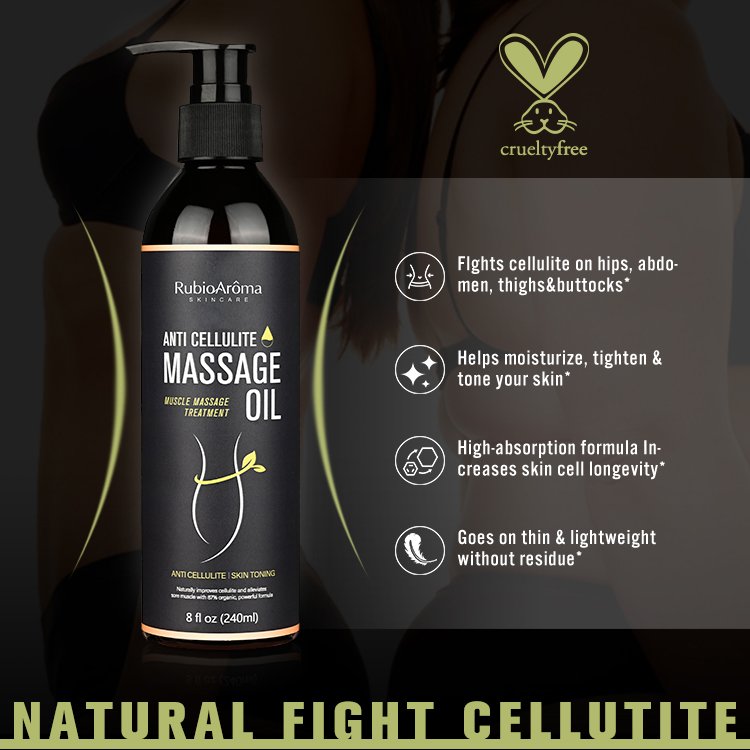 RubioAroma High Quality 100% Pure Fat Burning Weight Loss Slim Essential Oil Private Label Body Slimming Massage Oil