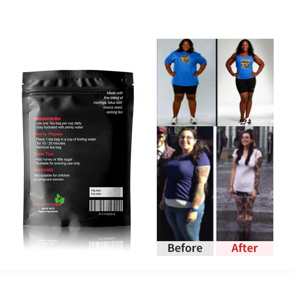 Burn Tumy Tea with Moringa Anti-Constipation Laxative Senna Leaf Slimming Tea Colon Cleansing Flat Belly Slim Tea