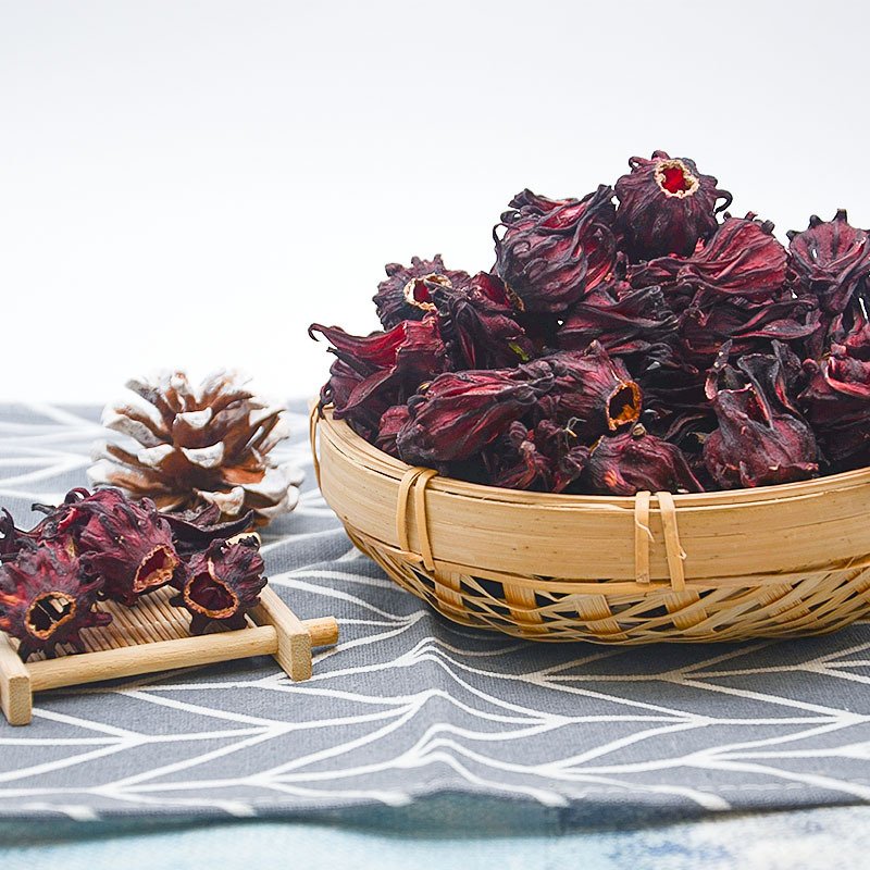 Hibiscus Flower Bulk Natural Dried Red Roselle Whole Hibiscus Flower Loose Herbs Tea Detox Slim Tea