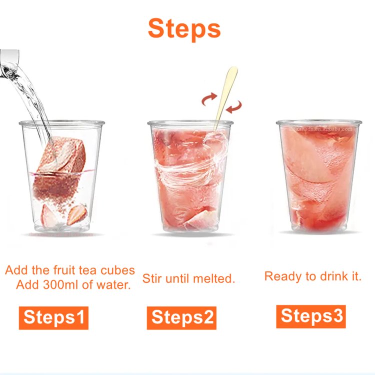 hand made freeze dried strawberry blueberry kumquat peach Oolong lemon Hibiscus Lychee passion fruit Boba blends for Instant tea
