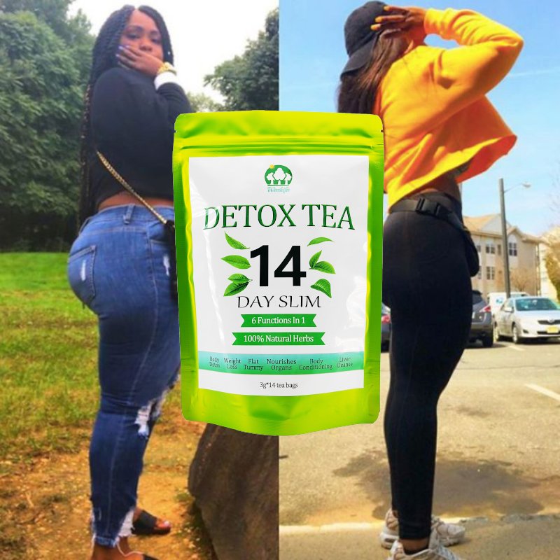 28 day Best tea for flat belly tea green and organic detox herbs in bags teabag packaging