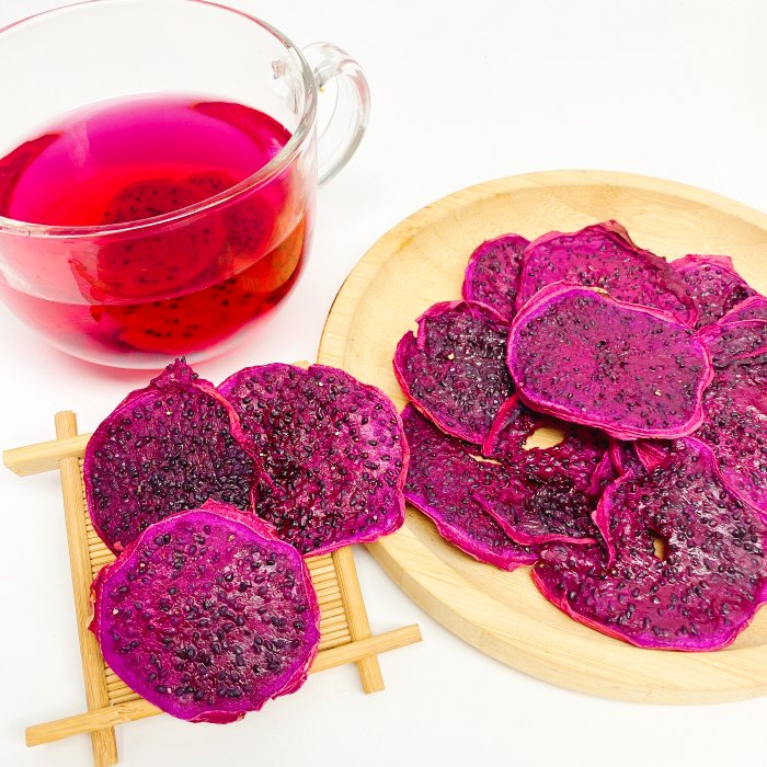 Factory Price High Quality Dried Red Dragon Slices Fruit Pitaya Pearl Slice Dried Fruit Tea Slimming Tea
