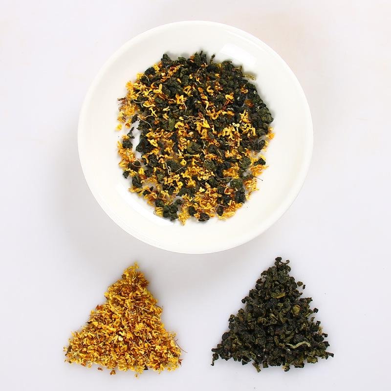 2024 Trendy Bulk Wholesale Super Fragrance Dried Flower Gui Hua Roasted Tieguanyin Osmanthus Oolong Tea for Bubble Tea