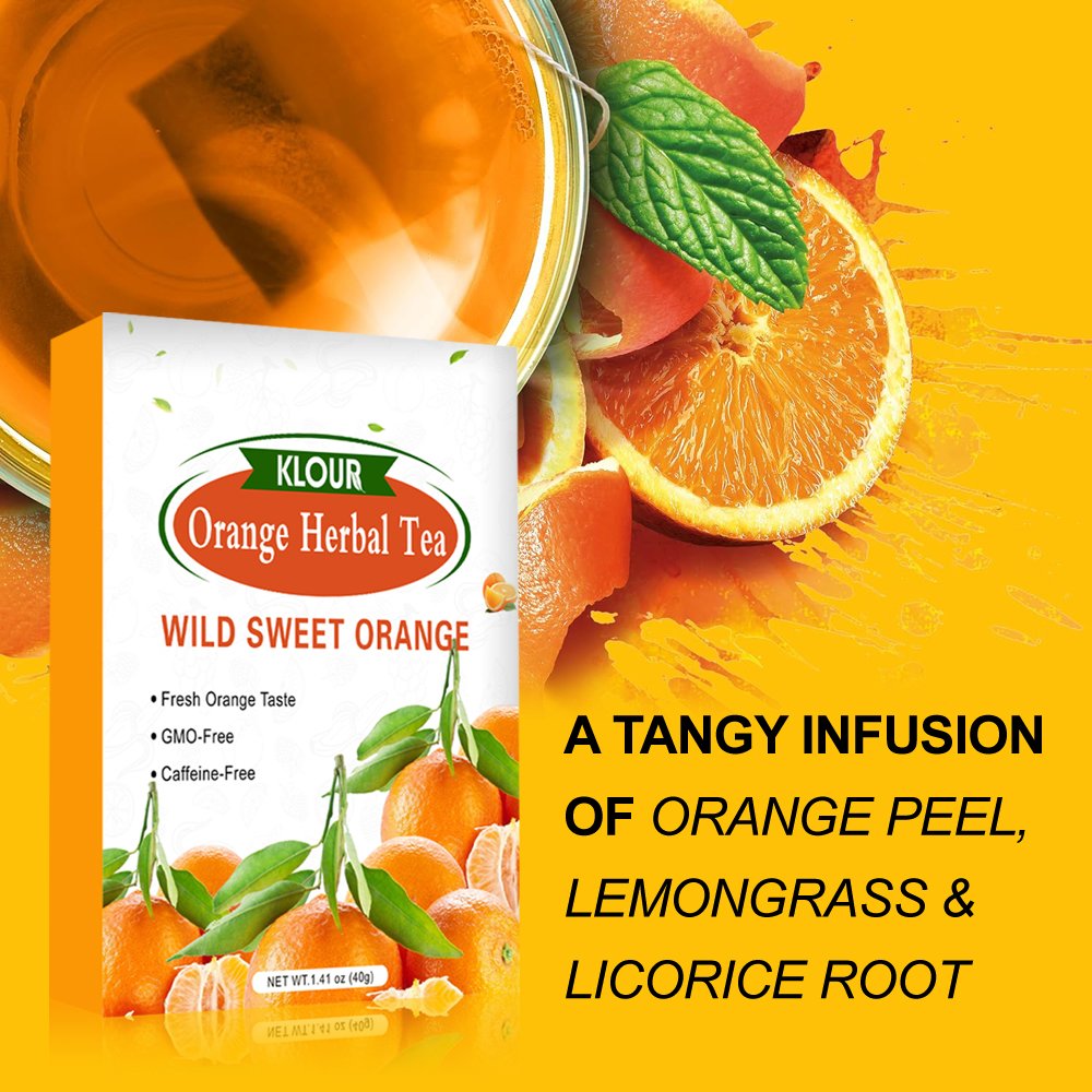 OEM/ODM Pyramid Tea Bag Organic Healthy Body Orange Tea