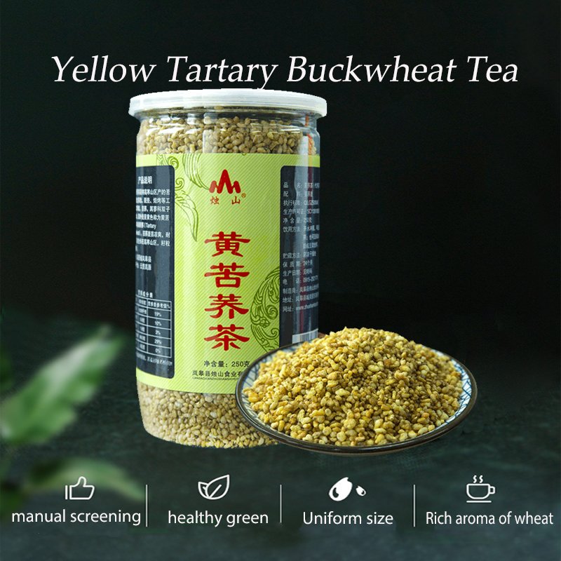 Factory direct sales 250g yellow tartary buckwheat tea healthy weight loss fat burning buckwheat tea high quality