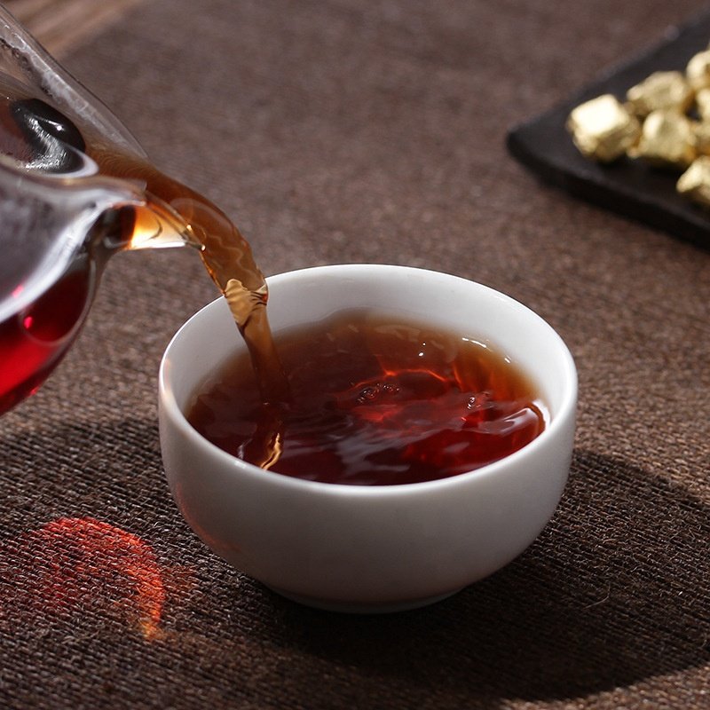 ChaGao MengHai ripe puer Instant Mini Pure Tea Paste Pu'er Ripe Tea Brick Tuo Cha slimming tea