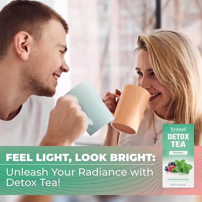 OEM/ODM Mint weight loss and detoxification tea caffeine free herbal tea with chamomile hibiscus and ginger root slimming tea