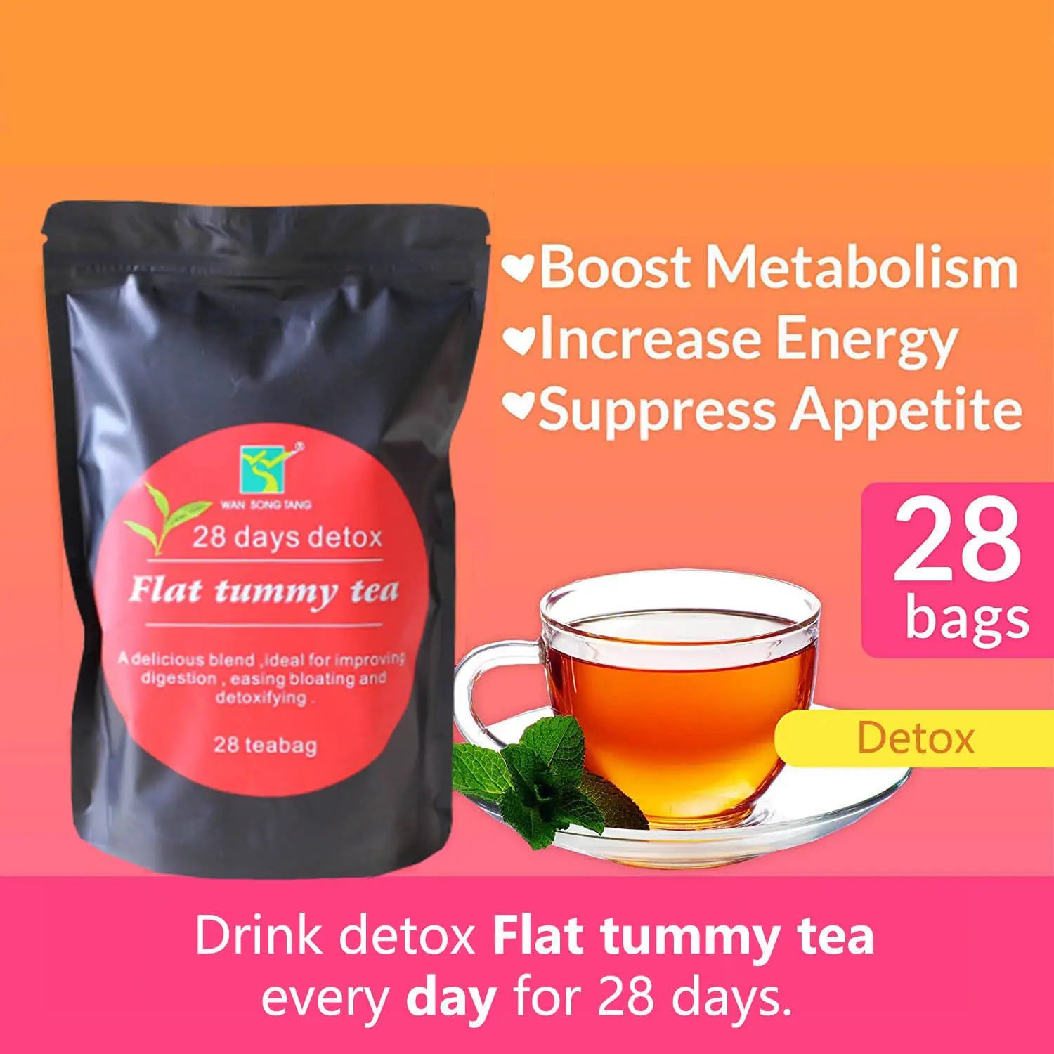 Wholesale Price Weight Loss Detox Tea 28 Days Fit Slimming Tea Diet Tea Weight Lose for Men and Women