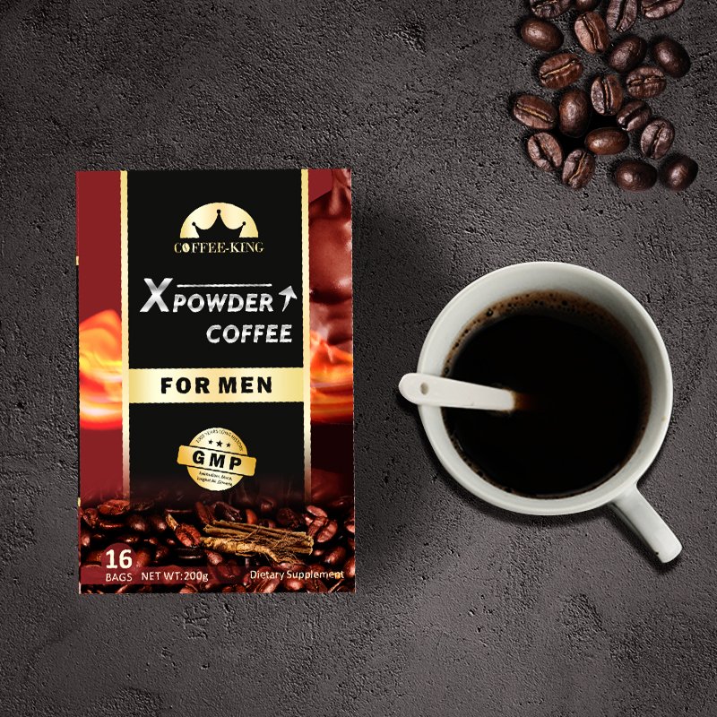 hot sell man power body energy booster daily health supplement coffee no side effect private label customized design