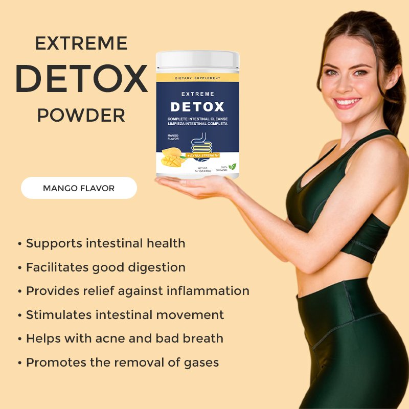 OEM detox cleanse weight management suppressive appetite mango flavor Extreme Detox Powder