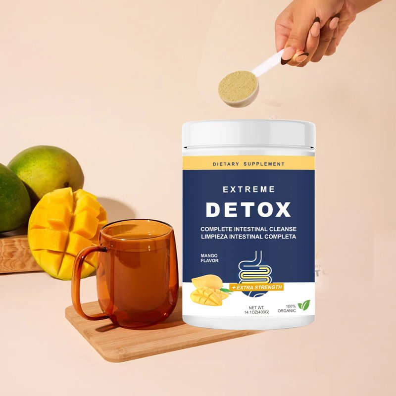 OEM detox cleanse weight management suppressive appetite mango flavor Extreme Detox Powder