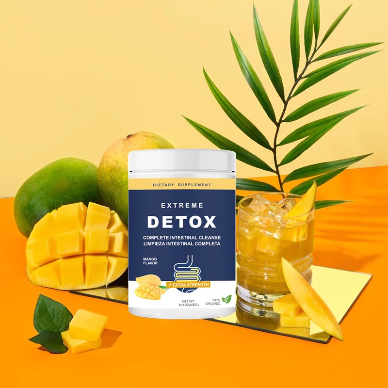 OEM detox cleanse weight management suppressive appetite mango flavor Extreme Detox Powder