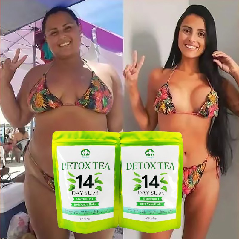 China Hot Selling 14 Day Exclusive Herbal Ingredients Weight Loss Body Fitness No Side Effect Diet Detox Tea