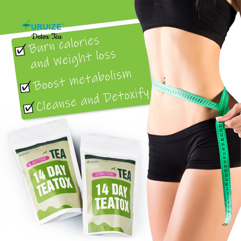wholesale private label detox tea herbal flat tummy14 days easy slim detox tea MOQ 20packs