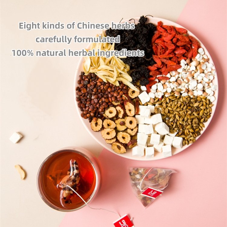 Natural Good Night Tea tuckahoe lily acid jujube kernel deep Sleep Herbal Tea For Holistic Wellness private label tea bags