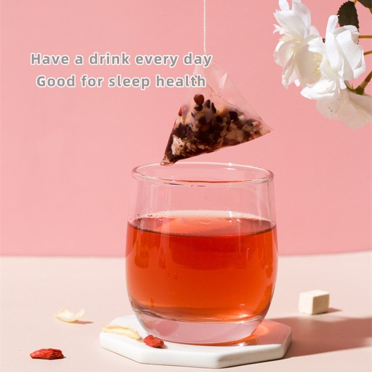 Natural Good Night Tea tuckahoe lily acid jujube kernel deep Sleep Herbal Tea For Holistic Wellness private label tea bags