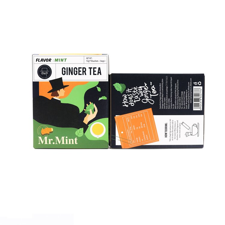 instant ginger herbal mint tea granules with high quality wholesale