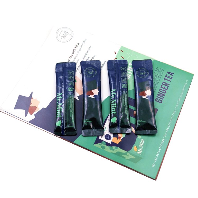 instant ginger herbal mint tea granules with high quality wholesale