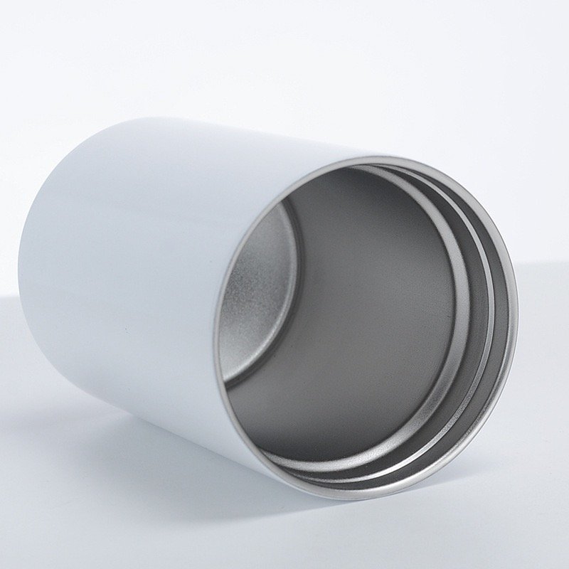12oz sublimation Vacuum Insulated Slim Stainless Steel Cold Insulator Skinny Round Beer Can Cooler
