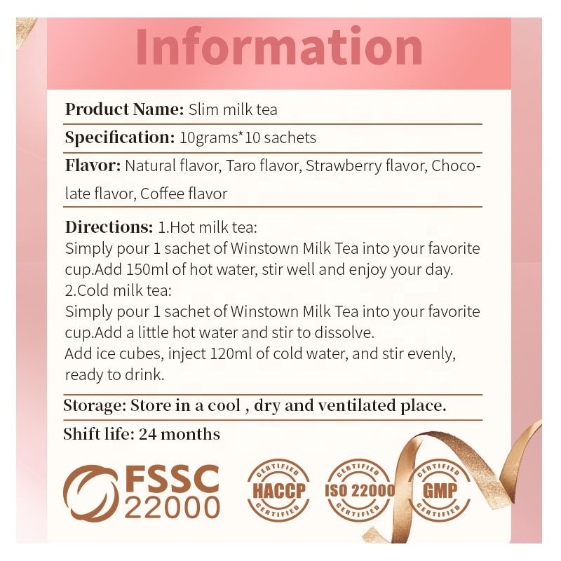 Diet milk tea Private Label Fast Body Hot Selling Skinny Tetox Flat Tummy detox slim milk tea