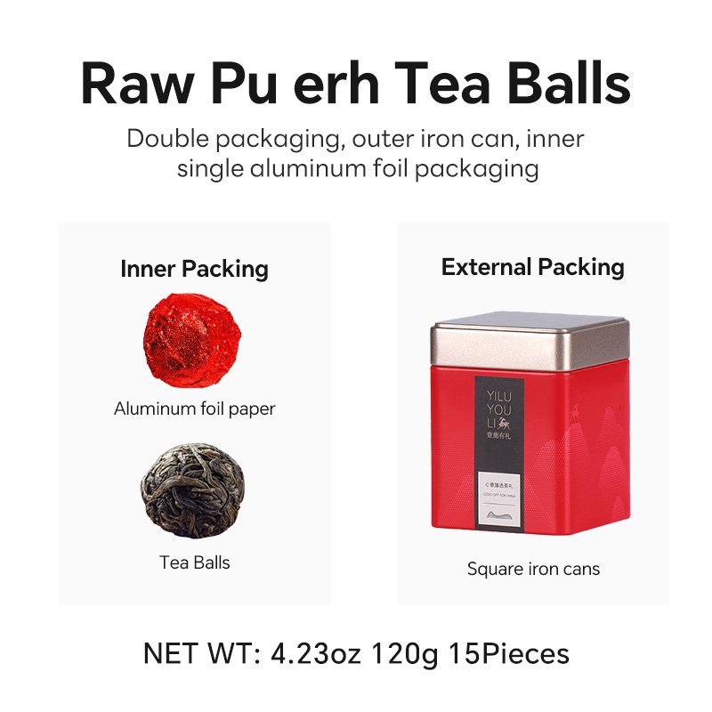 OEM green natural 100% pollution-free bulk balls slimming detoxification China Pu'er tea kakoo slimming tea flat tummy