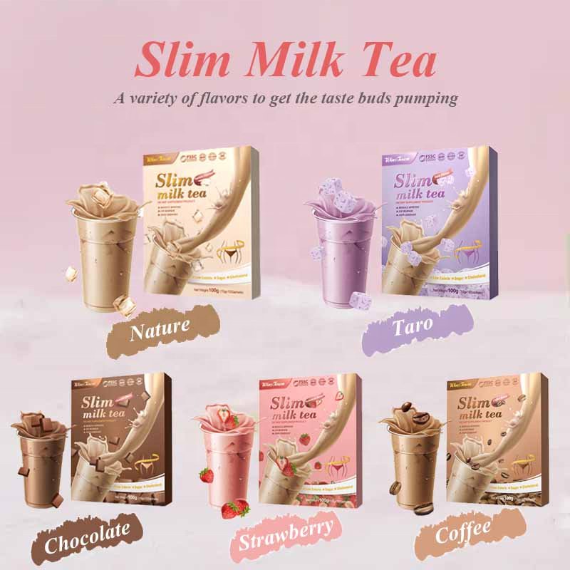 winstown slim milk tea diet Detox shake guice Custom Factory slim instant green coffe Chocolate flavor