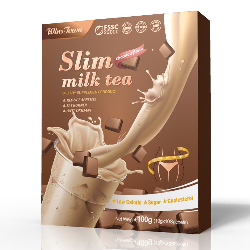winstown slim milk tea diet Detox shake guice Custom Factory slim instant green coffe Chocolate flavor