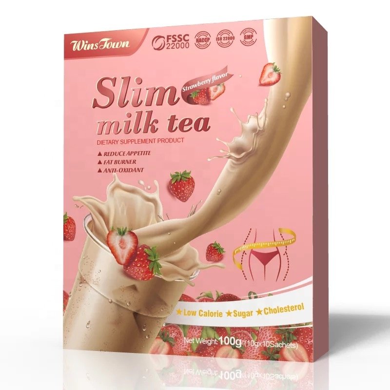 winstown slim milk tea diet Detox shake guice Custom Factory slim instant green coffe Chocolate flavor
