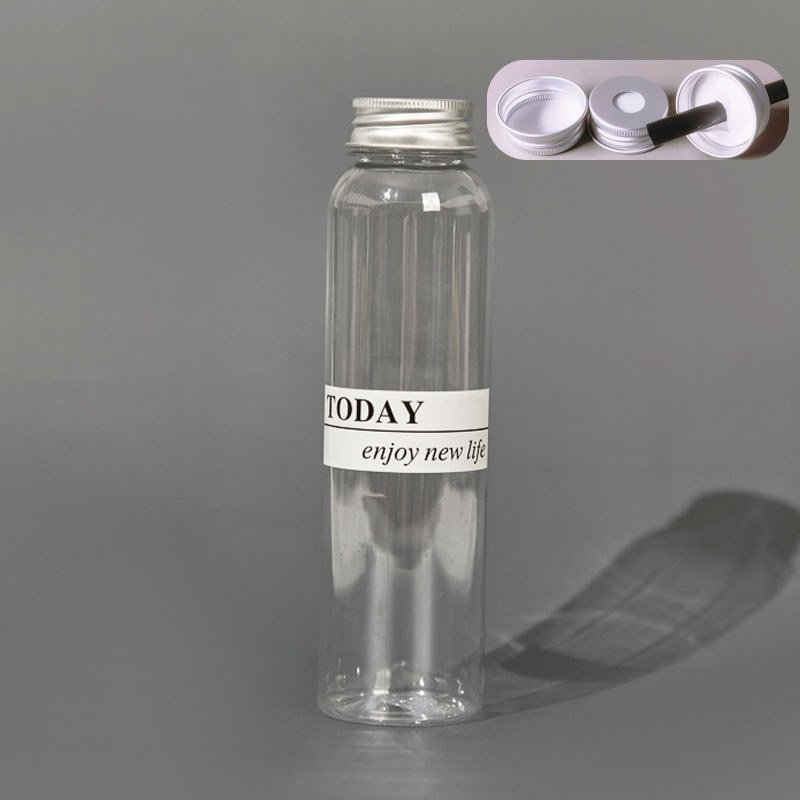 Custom Disposable 8oz 12oz 16oz 500ml Slim Square PET Plastic Beverage Juice Bottles for Drink