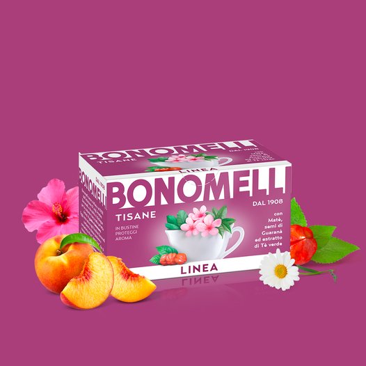 Top Quality Italian Certified Herbal Slimming Tea Wellness Tea Bonomelli 16 sachets in tea box to lose weight