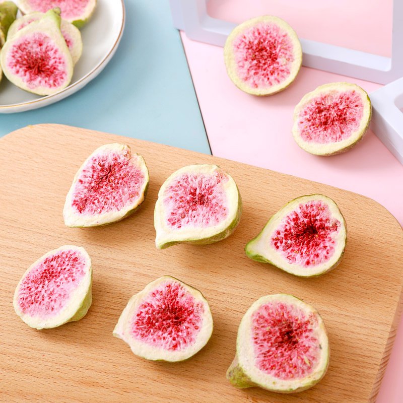 Healthy Snacks Freeze Dried fruit fresh Figs wholesale bulk freeze dried fig chips FD High Quality Natural OEM Private Label