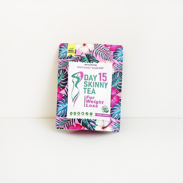 Custom Printed 28days Weight Loss Skinny fit Slim Diet Detox Tea Packaging Bags