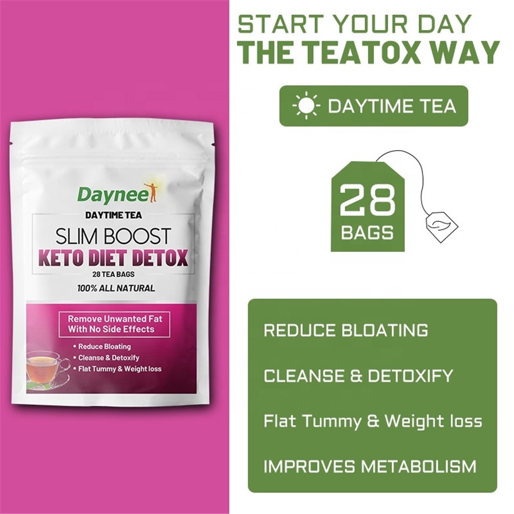 Keto Diet Detox Tea Fast Weight Loss 28 Day Detox Slimming Tea Colon Cleanse Organic herbs tea