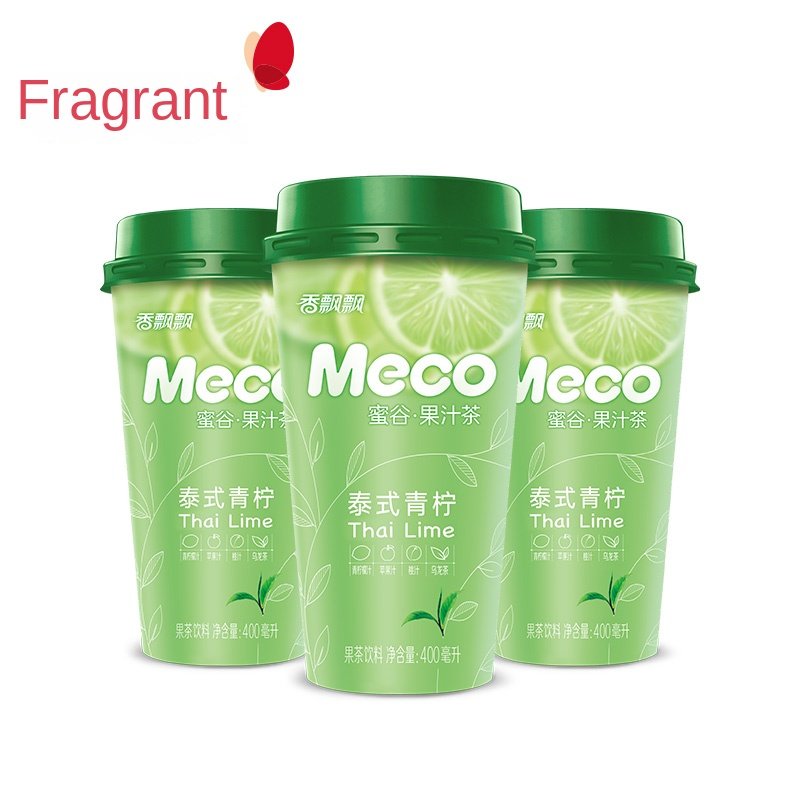 Fragrant Meco Honey Valley Fruit Juice Tea Drink Thai Lime Flavor 400ml 15 Packets Slimming Bagged Tea in Box Packaging