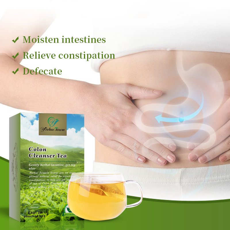 Chinese medicinal tea body detoxification colon purification herbal supplement