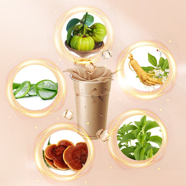 Private Label 14 Days Quick Detox Meal Replacement Sugar-Free Herb Content Box Packaging Weight Loss Milk Tea