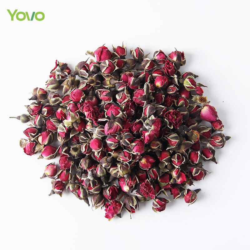 Bulk Wholesale Natural Pure Dried Golden Edge Rose Flower Buds Edible Rose Tea Dried Rose Detox Flower Tea