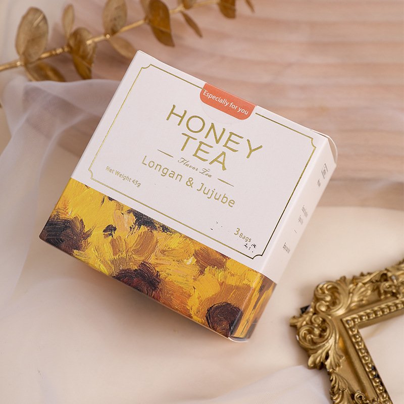 Vip Customer Business Gift Set Tea Honey Te Gift Tea Custom Logo Travel Tea for Wedding Gift