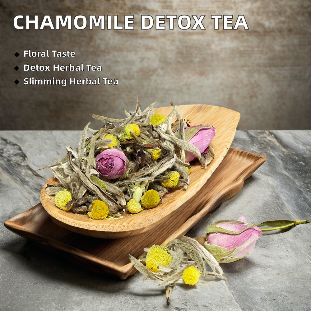 OEM Chamomile Herbal Tea for Liver Detox and Cleansing Organic Slimming Tea with Fresh Raw Leaf Bulk Box/Cup/Sachet Packaging