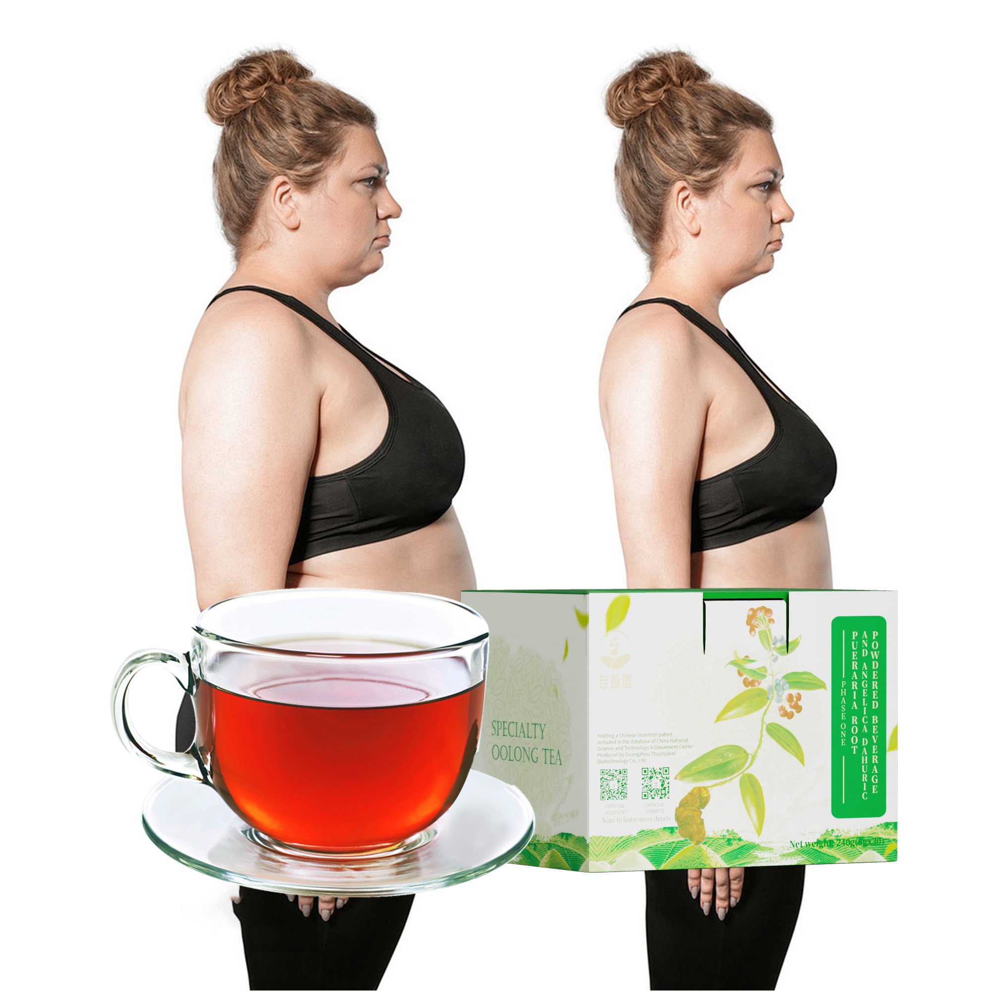 New Hot Sale 14 Pieces Healthy Weight Loss Slimming Detox Oolong Chinese Herbal Flower Tea for Family