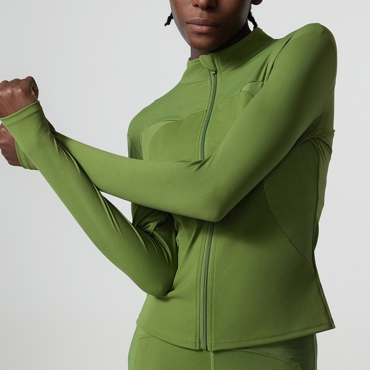 Star high quality wholesale women's super soft lightweight blazer slim fit quick dry front zipper running fitness Yoga gym