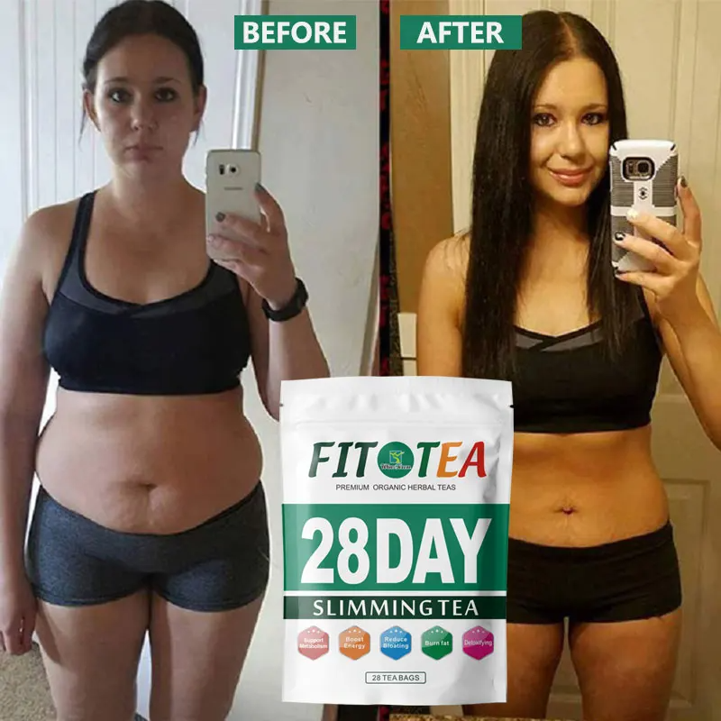 China beauty slim fit green tea weight loss herbal 28 days skinny detox fat burning slimming tea