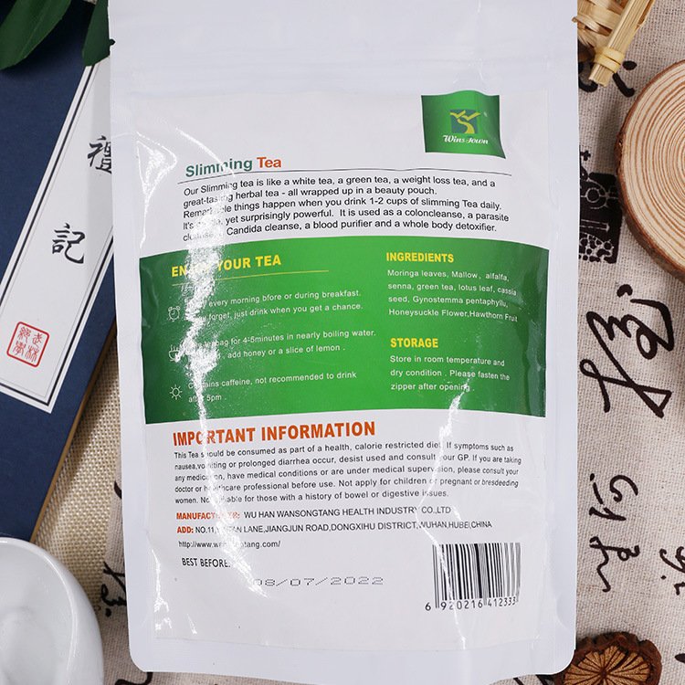21 packs of detoxification and weight loss tea per bag herbal tea