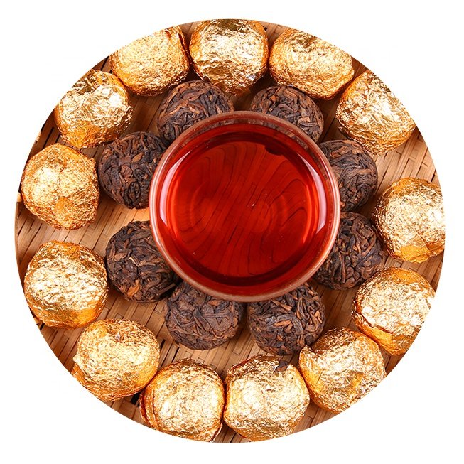 Pu'er tea dragon pearls balls 8g Shu/ Ripe Pu'er tea