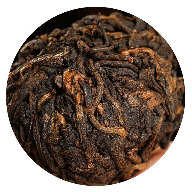 Pu'er tea dragon pearls balls 8g Shu/ Ripe Pu'er tea