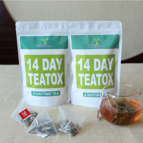 Wholesale Orginal Custom China Herbal Tea Daytime and Bedtime Tea 14 days Detox Weight Loss Beauty-slimming Tea