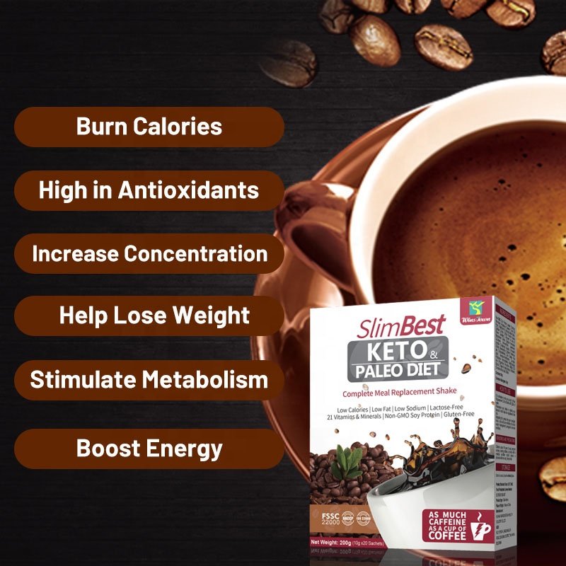 Export keto meal replacement coffee Meal Replacement Shake oem factory