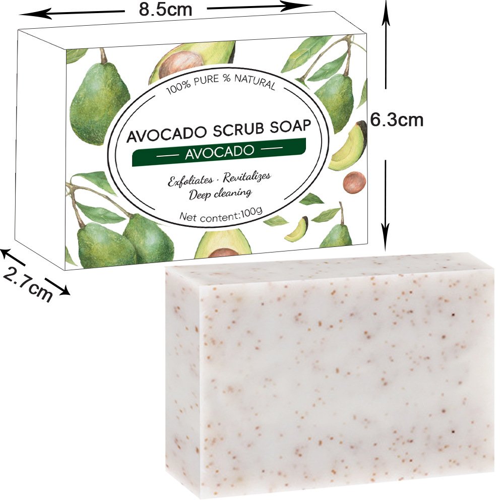 Natural Shea Butter Olive Oil Soap Coconut Coffee Goat Milk Avocado Soap Lightening Handmade Oatmeal Face Bath Body Scrub Soap
