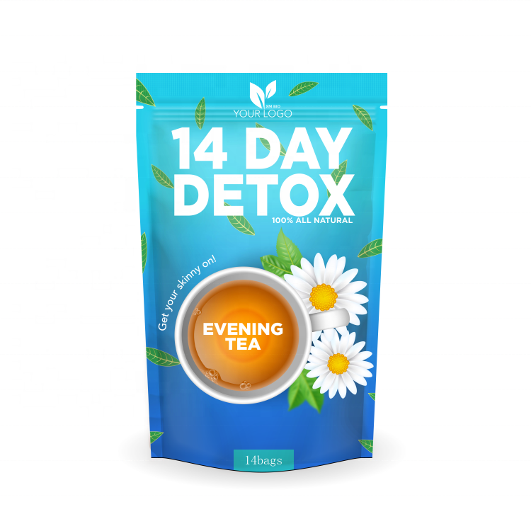 Customized Colon Cleanse 14Day Slimming Morning Detox and Evening Detox Tea