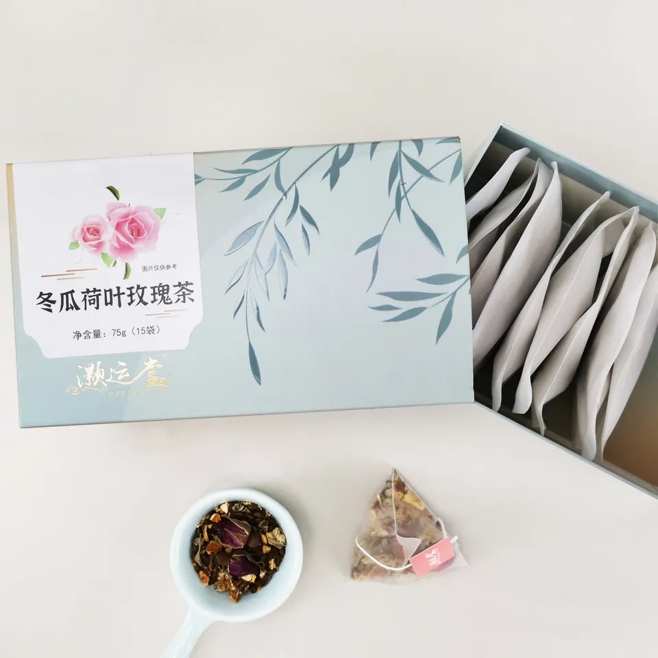 14 days slimming detox tea herbal winter melon lotus leaf tea natural fat belly tea